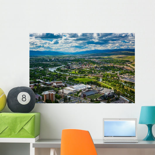 Missoula from Mount Sentinel Wall Decal