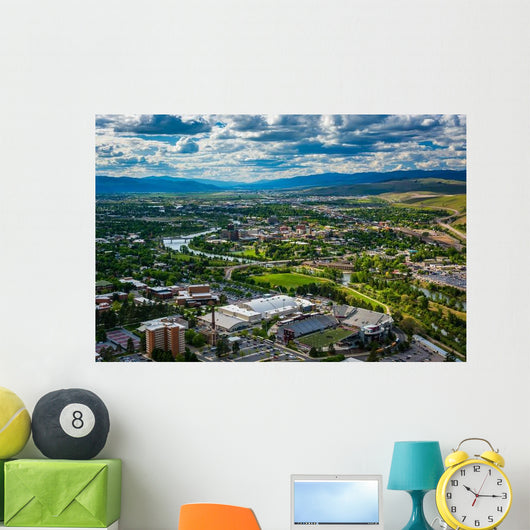 Missoula from Mount Sentinel Wall Decal