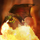 Fiery Dragon Wall Decal