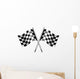 Chequered Flags Motor Racing Wall Decal