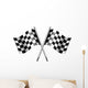 Chequered Flags Motor Racing Wall Decal