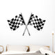 Chequered Flags Motor Racing Wall Decal
