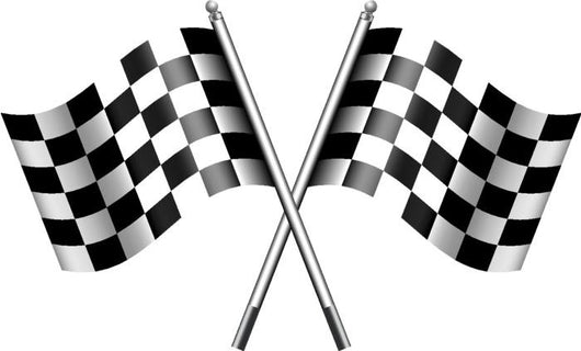 Chequered Flags Motor Racing Wall Decal