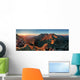 Autumn Mountain Landscape Wall Decal Panoramic Wall Decal