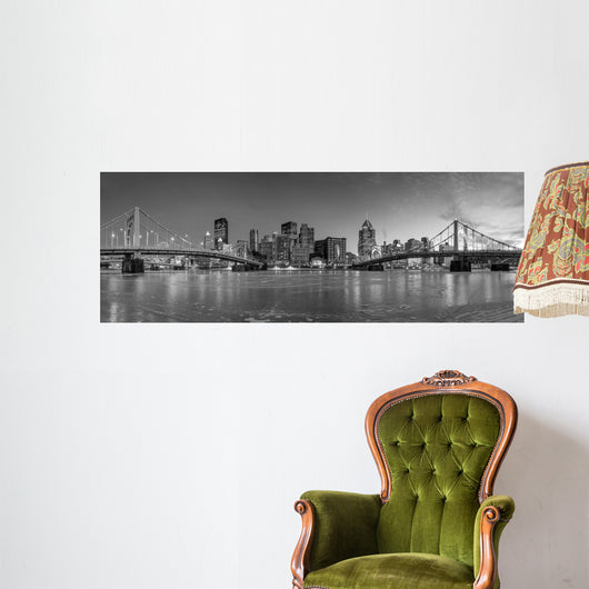 Skyline Downtown Pittsburgh Wall Decal