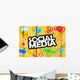 Social Media Wall Decal