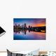 Sunset over Minneapolis Skyline Wall Decal