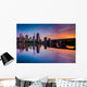 Sunset over Minneapolis Skyline Wall Decal
