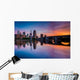 Sunset over Minneapolis Skyline Wall Decal
