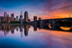 Sunset over Minneapolis Skyline Wall Decal