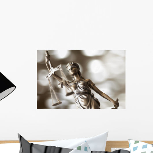 Statue Justice Wall Decal