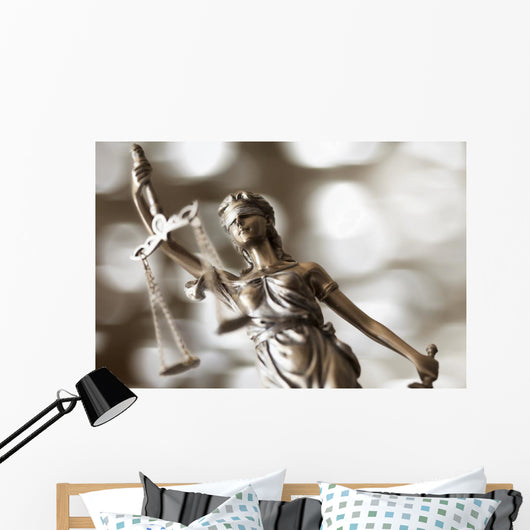 Statue Justice Wall Decal