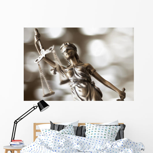 Statue Justice Wall Decal
