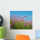 Pink Flowers Field Wall Decal