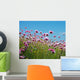 Pink Flowers Field Wall Decal