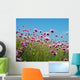 Pink Flowers Field Wall Decal