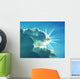 Sun Shining behind Dark Wall Decal