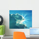 Sun Shining behind Dark Wall Decal