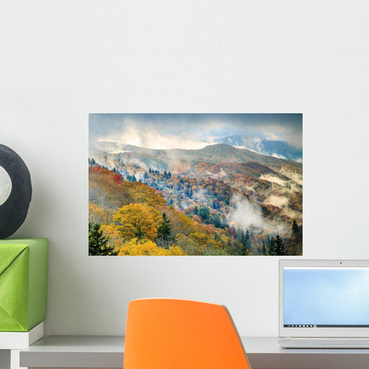 Great Smoky Mountains National Park Fog Wall Decal