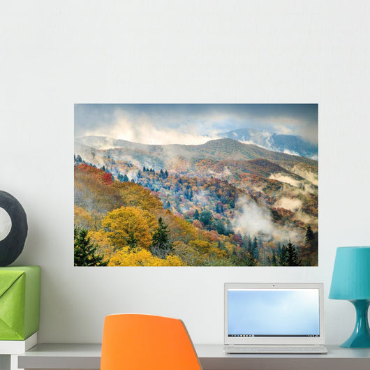 Great Smoky Mountains National Park Fog Wall Decal