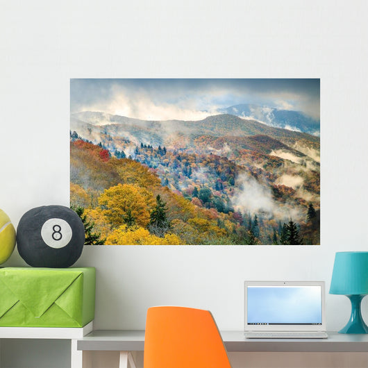 Great Smoky Mountains National Park Fog Wall Decal