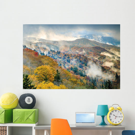 Great Smoky Mountains National Park Fog Wall Decal