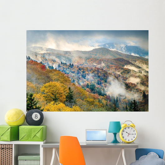 Great Smoky Mountains National Park Fog Wall Decal