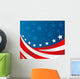 USA flag in style vector Wall Mural