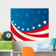 USA Flag Style Vector Wall Decal