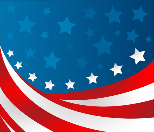 USA Flag Style Vector Wall Decal