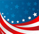 USA Flag Style Vector Wall Decal