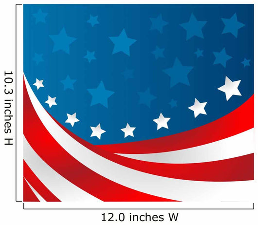 USA Flag Style Vector Wall Decal