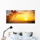 Art Beautiful sunrise over the tropical beach Wall Mural
