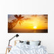 Art Beautiful sunrise over the tropical beach Wall Mural
