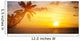 Art Beautiful sunrise over the tropical beach Wall Mural
