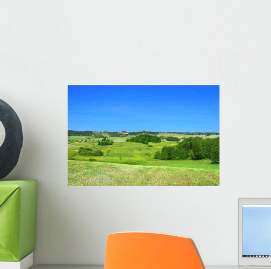 Summer Landscape with Cloudless Wall Decal