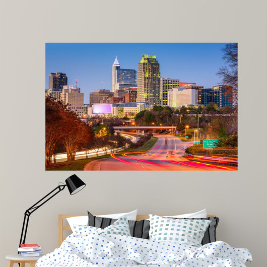 Raleigh Skyline Wall Decal