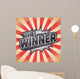 Retro Poster Winner Vector Wall Decal