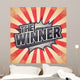 Retro Poster Winner Vector Wall Decal