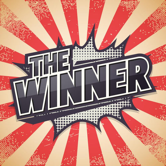 Retro Poster Winner Vector Wall Decal