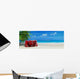 Tropical Trip Red Wall Decal