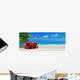 Tropical Trip Red Wall Decal