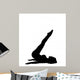 silhouette yoga Wall Mural