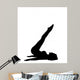silhouette yoga Wall Mural