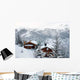 Ski Resort after Snow Wall Decal