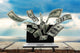 Currency Computer Electronic Banking Wall Decal