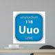 Ununoctium Material Sign Wall Decal