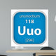 Ununoctium Material Sign Wall Decal