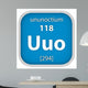 Ununoctium Material Sign Wall Decal