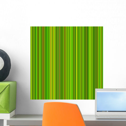 Bright Green and Orange Wall Decal